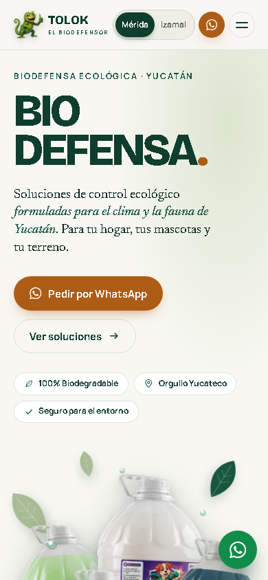 Versión para teléfono de TOLOK: El Biodefensor.